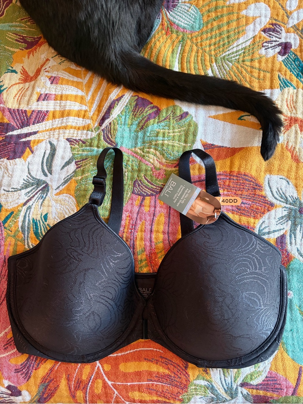 Bali Black Underwire Molded T-Shirt Bra